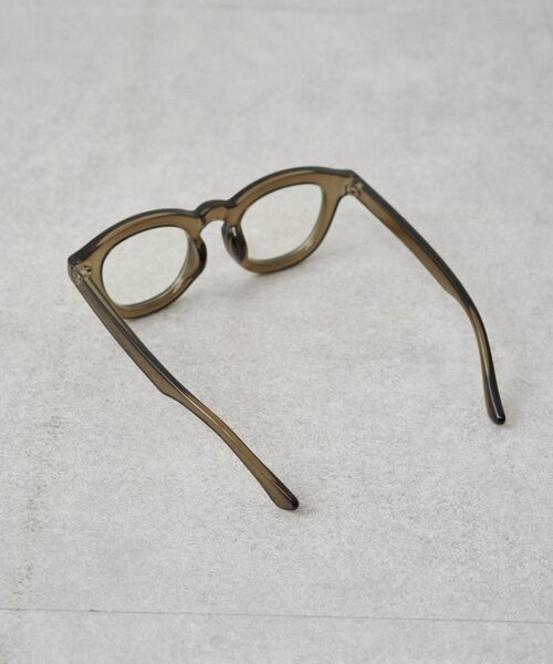 LOUNGEDRESS（ラウンジドレス）の「【GALENA/ガレナ】太フレームスクエアボストンめがね（メガネ・レディース・ブラウン/カーキ・FREE）」の6枚目の写真