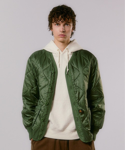Alpha Industries(アルファインダストリーズ)の「Alpha Industries/アルファインダストリーズ/ALS92 LINER/ライナージャケット(ミリタリージャケット・メンズ・ブラック/オリーブ系/カーキ/マスタード・L/M/2XL/XL/XS/S)」の17枚目の写真