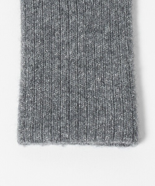 UNITED ARROWS（ユナイテッドアローズ）の「ラメニット フィンガーレスグローブ（手袋・レディース・オフホワイト/グレー系/ダークグレー・FREE）」の12枚目の写真