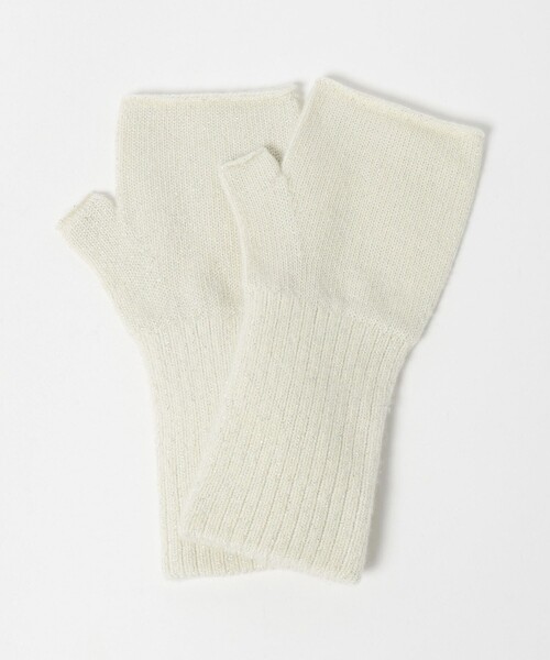 UNITED ARROWS（ユナイテッドアローズ）の「ラメニット フィンガーレスグローブ（手袋・レディース・オフホワイト/グレー系/ダークグレー・FREE）」の14枚目の写真