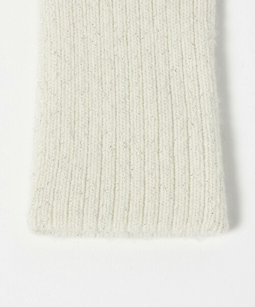 UNITED ARROWS（ユナイテッドアローズ）の「ラメニット フィンガーレスグローブ（手袋・レディース・オフホワイト/グレー系/ダークグレー・FREE）」の15枚目の写真