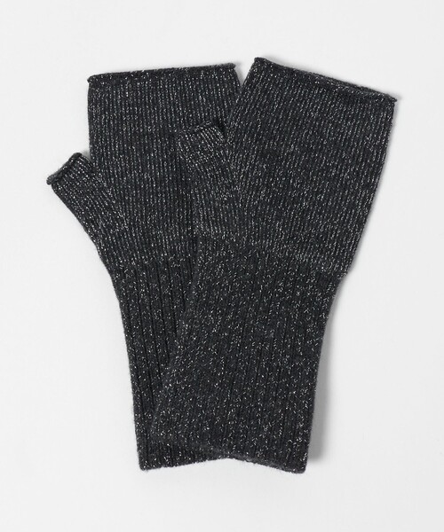 UNITED ARROWS（ユナイテッドアローズ）の「ラメニット フィンガーレスグローブ（手袋・レディース・オフホワイト/グレー系/ダークグレー・FREE）」の17枚目の写真