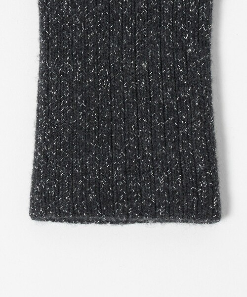 UNITED ARROWS（ユナイテッドアローズ）の「ラメニット フィンガーレスグローブ（手袋・レディース・オフホワイト/グレー系/ダークグレー・FREE）」の18枚目の写真