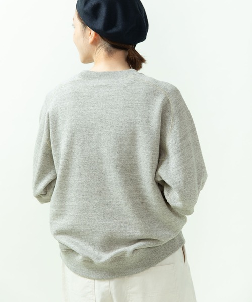 PAR ICI（パーリッシィ）の「製品染め裏毛 フリーダムスリーブ半袖カットソー（Tシャツ/カットソー・レディース・グレー/ピンク/アイボリー/ブルー・FREE）」の7枚目の写真