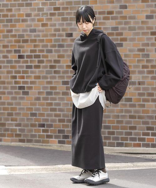 EKAL（エカル）の「ウォームドジャージフーディー（その他トップス・レディース・ブラウン/アイボリー/ブラック・ONE）」の18枚目の写真