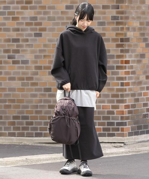 EKAL（エカル）の「ウォームドジャージフーディー（その他トップス・レディース・ブラウン/アイボリー/ブラック・ONE）」の19枚目の写真