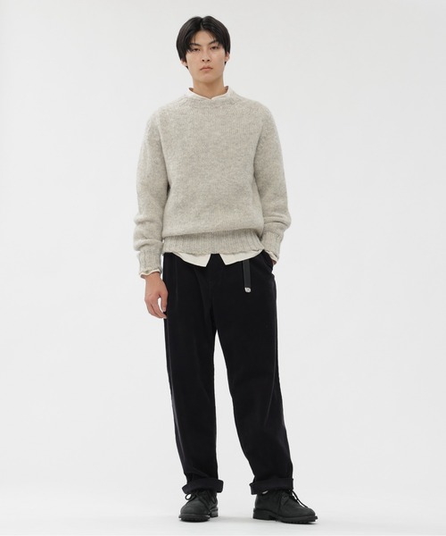MHL.(エムエイチエル)の「RUSTIC WOOL(ニット/セーター・メンズ・ダークブラウン/ナチュラル・LARGE/MEDIUM)」の8枚目の写真