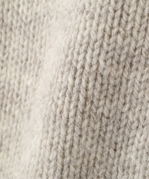 MHL.(エムエイチエル)の「RUSTIC WOOL(ニット/セーター・メンズ・ダークブラウン/ナチュラル・LARGE/MEDIUM)」の12枚目の写真
