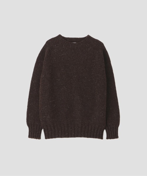 MHL.(エムエイチエル)の「RUSTIC WOOL(ニット/セーター・メンズ・ダークブラウン/ナチュラル・LARGE/MEDIUM)」の5枚目の写真