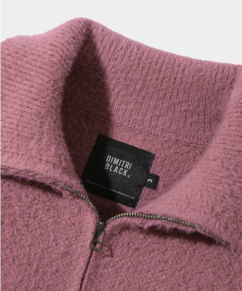 DIMITRI BLACK（ディミトリブラック）の「エッセンシャルヘアリー ハーフジップニット_ピンク（ニット/セーター・レディース・その他・LARGE/X-LARGE/SMALL/MEDIUM）」の5枚目の写真