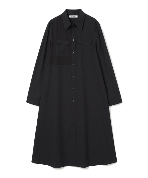 MILLO WOMEN（ミロウーマン）の「レイヤーコットンロングシャツ[ブラック]（シャツ/ブラウス・レディース・その他・MEDIUM/SMALL）」の2枚目の写真