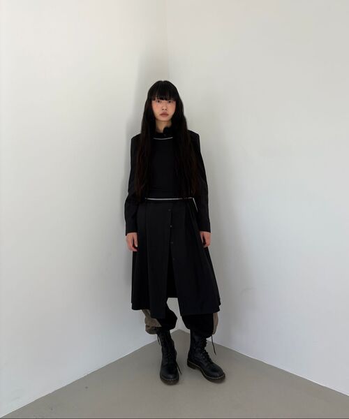 MILLO WOMEN（ミロウーマン）の「レイヤーコットンロングシャツ[ブラック]（シャツ/ブラウス・レディース・その他・MEDIUM/SMALL）」の10枚目の写真