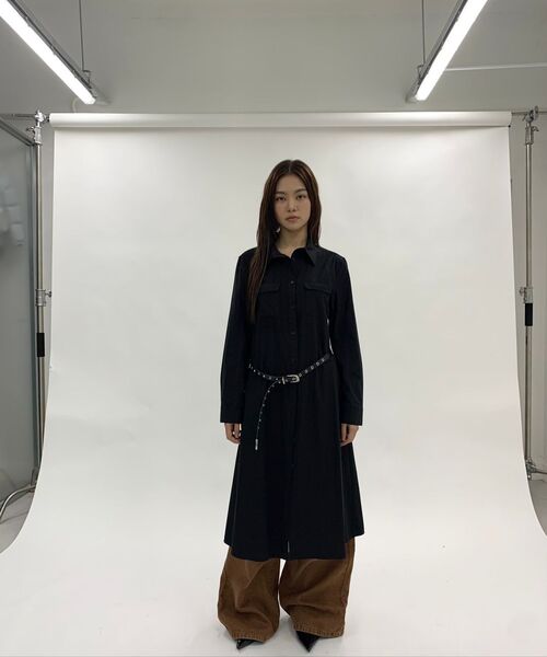 MILLO WOMEN（ミロウーマン）の「レイヤーコットンロングシャツ[ブラック]（シャツ/ブラウス・レディース・その他・MEDIUM/SMALL）」の11枚目の写真