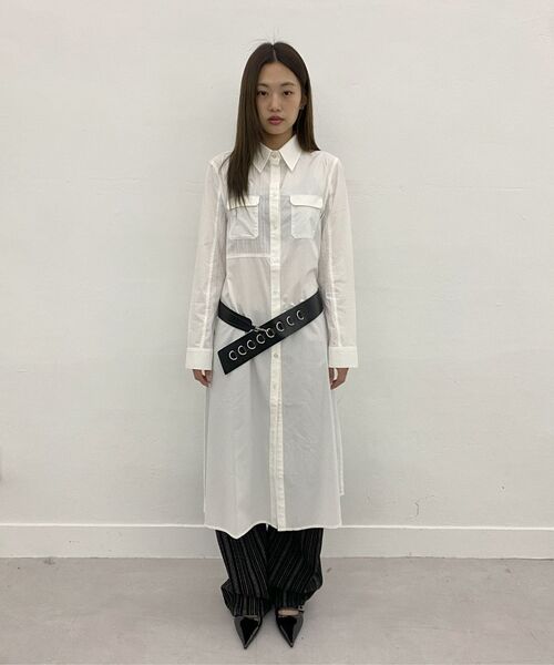 MILLO WOMEN（ミロウーマン）の「レイヤーコットンロングシャツ[ブラック]（シャツ/ブラウス・レディース・その他・MEDIUM/SMALL）」の12枚目の写真