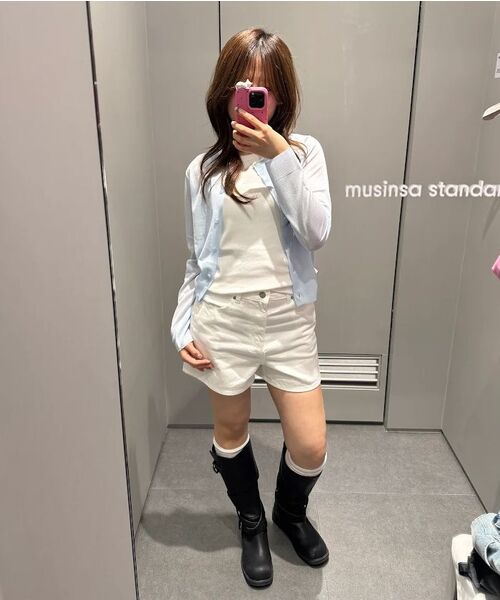 MUSINSA STANDARD WOMAN（ムシンサスタンダードウーマン）の「ウィメンズエッセンシャルタンクトップ[ホワイト]（Tシャツ/カットソー・レディース・その他・SMALL/MEDIUM/LARGE/X-LARGE/X-SMALL）」の10枚目の写真