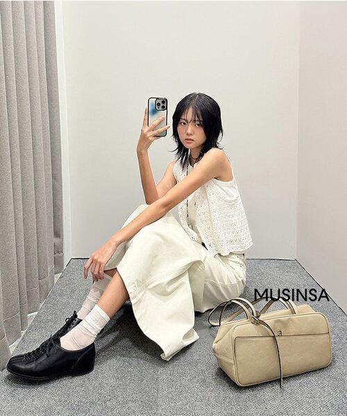 MUSINSA STANDARD WOMAN（ムシンサスタンダードウーマン）の「ウィメンズエッセンシャルタンクトップ[ホワイト]（Tシャツ/カットソー・レディース・その他・SMALL/MEDIUM/LARGE/X-LARGE/X-SMALL）」の21枚目の写真