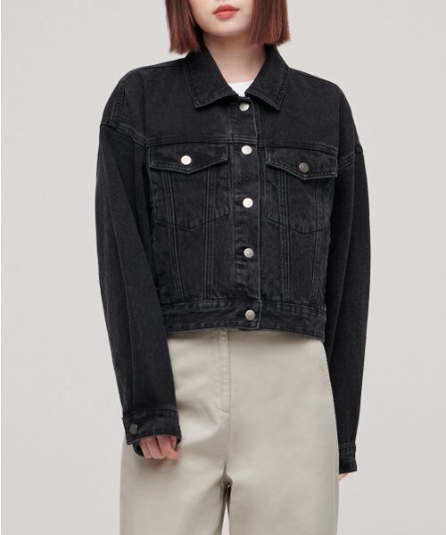 セール】ウィメンズオーバーサイズデニムトラッカージャケット