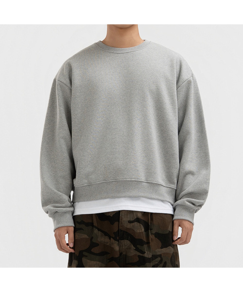 UNDEROFF(アンダーオフ)の「セミクロップスウェットグレー(スウェット・メンズ・グレー・MEDIUM/LARGE/X-LARGE)」の1枚目の写真