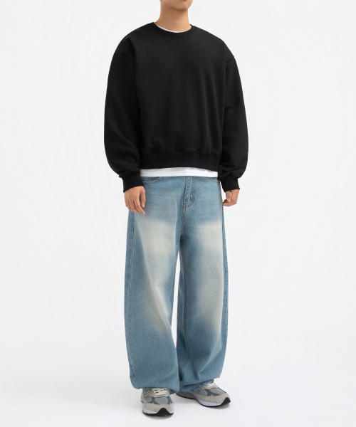 UNDEROFF(アンダーオフ)の「セミクロップスウェットグレー(スウェット・メンズ・グレー・MEDIUM/LARGE/X-LARGE)」の4枚目の写真