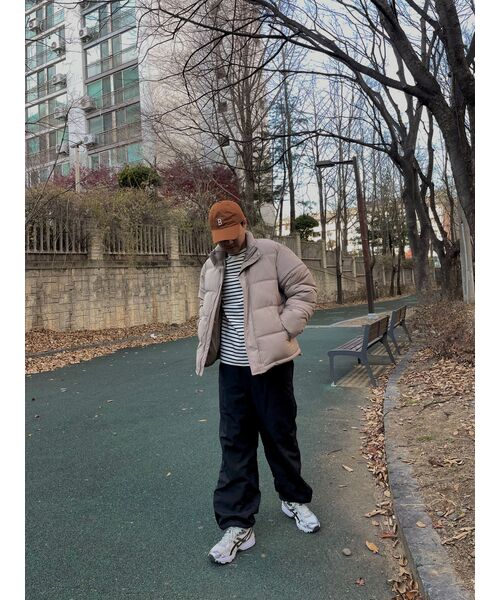 MUSINSA STANDARD（ムシンサスタンダード）の「裏起毛ナイロンワイドストリングパンツ[ブラック]（その他パンツ・メンズ・その他・42/36/34/32/30/26/28/38/40）」の11枚目の写真