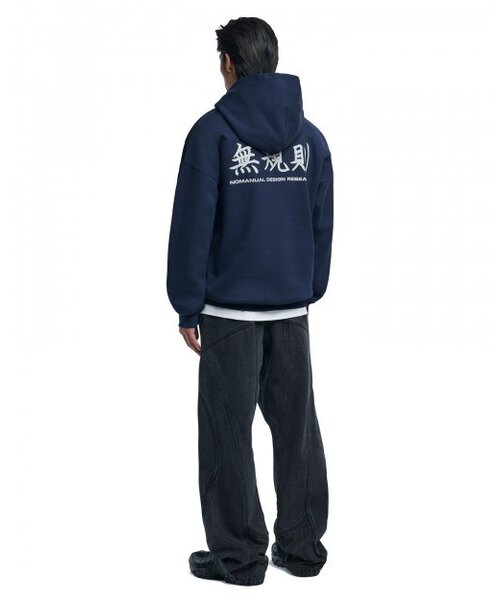 NOMANUAL(NOMANUAL)の「N.R HOODIE - DARK NAVY(パーカー・レディース・その他・SMALL/MEDIUM)」の4枚目の写真
