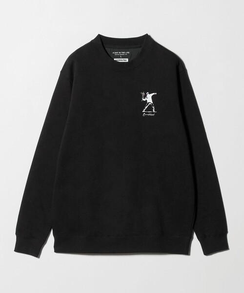 A DAY IN THE LIFE UNITED ARROWS(アデイインザライフユナイテッドアローズ)の「<BRANDALISED × A DAY IN THE LIFE >バンクシー ワンポイント スウェット(スウェット・メンズ・グレー系/ブラック・L/M)」の16枚目の写真