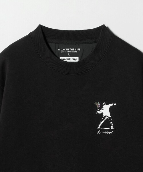 A DAY IN THE LIFE UNITED ARROWS(アデイインザライフユナイテッドアローズ)の「<BRANDALISED × A DAY IN THE LIFE >バンクシー ワンポイント スウェット(スウェット・メンズ・グレー系/ブラック・L/M)」の18枚目の写真