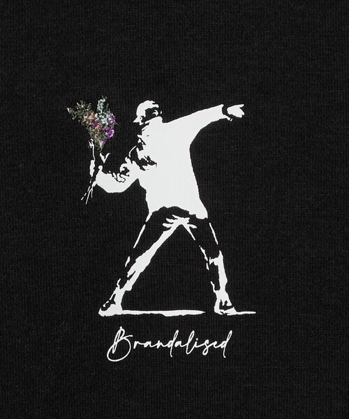 A DAY IN THE LIFE UNITED ARROWS(アデイインザライフユナイテッドアローズ)の「<BRANDALISED × A DAY IN THE LIFE >バンクシー ワンポイント スウェット(スウェット・メンズ・グレー系/ブラック・L/M)」の19枚目の写真