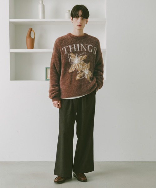 RAGEBLUE（レイジブルー）の「メランジフラワーニット（ニット/セーター・メンズ・ブラック/ネイビー/ブラウン・LARGE/MEDIUM）」の10枚目の写真