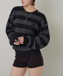 KOOKYN KYジャガードボーダーニット