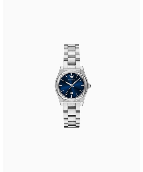 EMPORIO ARMANI(エンポリオアルマーニ)の「【エンポリオ アルマーニ】 3針デイトウォッチ ステンレススチール(アナログ腕時計・レディース・その他1・FREE)」の1枚目の写真