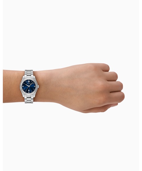 EMPORIO ARMANI(エンポリオアルマーニ)の「【エンポリオ アルマーニ】 3針デイトウォッチ ステンレススチール(アナログ腕時計・レディース・その他1・FREE)」の5枚目の写真