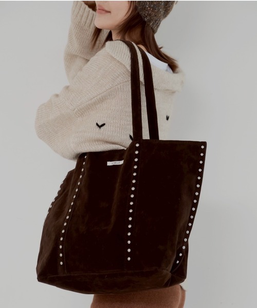 JUMELLE(ジュメロ)の「スウェードライクトート(トートバッグ・レディース・ブラウン・FREE)」の1枚目の写真