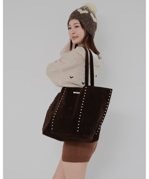 JUMELLE(ジュメロ)の「スウェードライクトート(トートバッグ・レディース・ブラウン・FREE)」の2枚目の写真