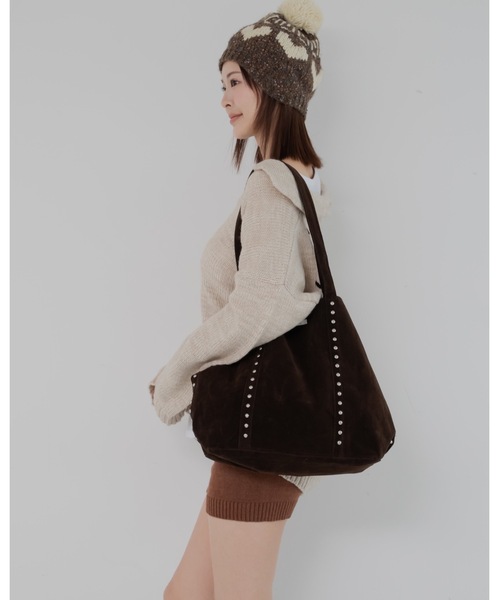 JUMELLE(ジュメロ)の「スウェードライクトート(トートバッグ・レディース・ブラウン・FREE)」の3枚目の写真