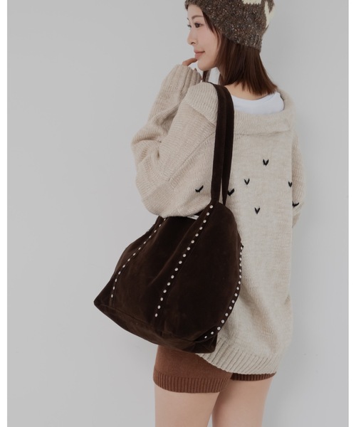 JUMELLE(ジュメロ)の「スウェードライクトート(トートバッグ・レディース・ブラウン・FREE)」の4枚目の写真