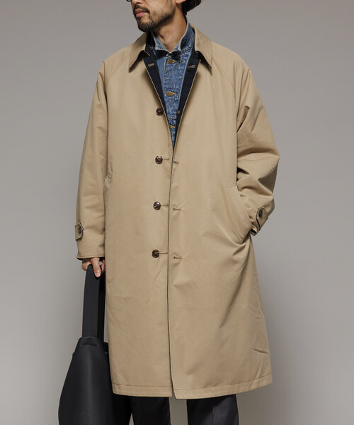 セール】リバーシブル ウール混 フランネル チェック バルマカーン