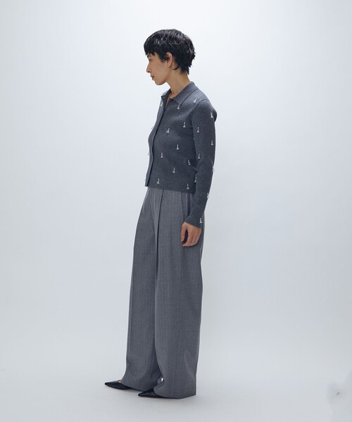 1er Arrondissement(プルミエアロンディスモン)の「フラワービジューニットシャツ(ニット/セーター・レディース・グレー系その他7・FREE)」の6枚目の写真
