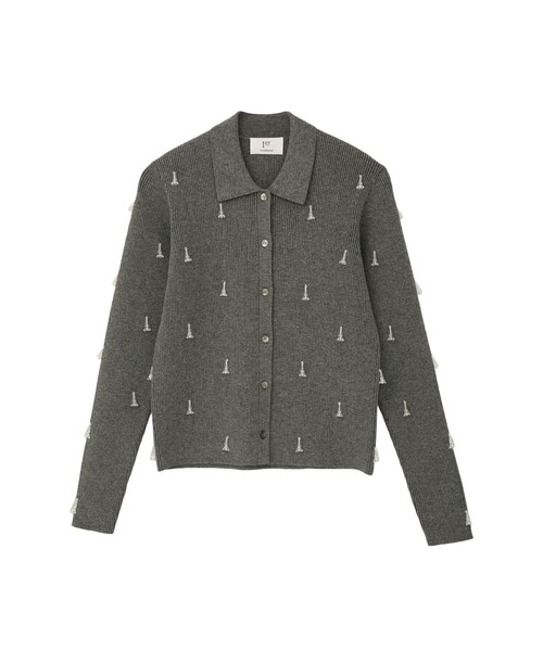 1er Arrondissement(プルミエアロンディスモン)の「フラワービジューニットシャツ(ニット/セーター・レディース・グレー系その他7・FREE)」の8枚目の写真