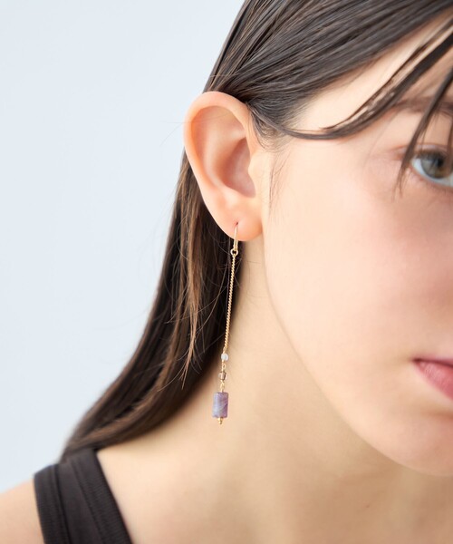 ete（エテ）の「ナチュラルストーン チューブカット ピアス（ピアス（両耳用）・レディース・A/C/B・FREE）」の21枚目の写真