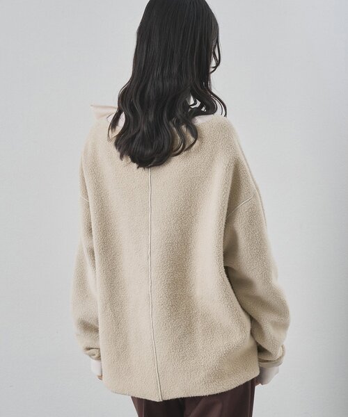 Whim Gazette（ウィムガゼット）の「ピグメントスウェットプルオーバー（スウェット・レディース・サックスブルー/グレイッシュベージュ/レッド/ブラウン・FREE）」の13枚目の写真