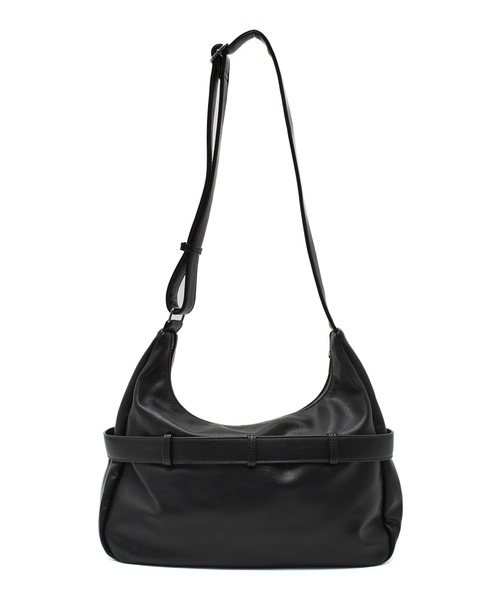 X-girl（エックスガール）の「OVAL LOGO CLASP FAUX LEATHER SHOULDER BAG（ショルダーバッグ・レディース・ブラウン/ブラック・ONE SIZE）」の7枚目の写真