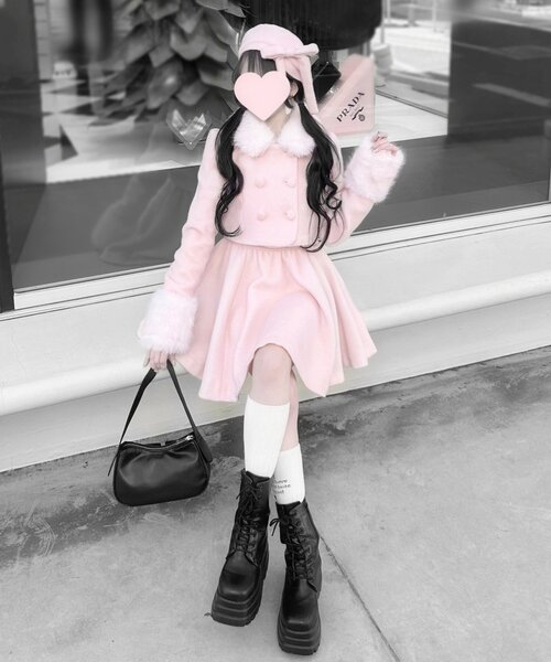 OLIVE des OLIVE（オリーブデオリーブ）の「【インフルエンサー企画】miko merry jacket（テーラードジャケット・レディース・ピンク/ブラック・FREE）」の20枚目の写真