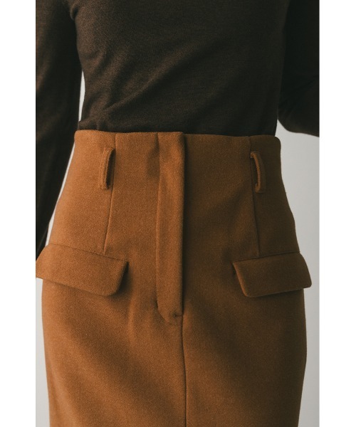 STYLEMIXER（スタイルミキサー）の「フロントポケットナロースカート（スカート・レディース・アイボリー/オレンジ/ブラウン・SMALL/MEDIUM）」の11枚目の写真