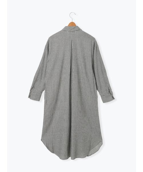 Lugnoncure（ルノンキュール）の「アソート起毛シャツワンピース（ワンピース・レディース・ネイビー/マスタード/オフホワイト/ブラック・F）」の13枚目の写真