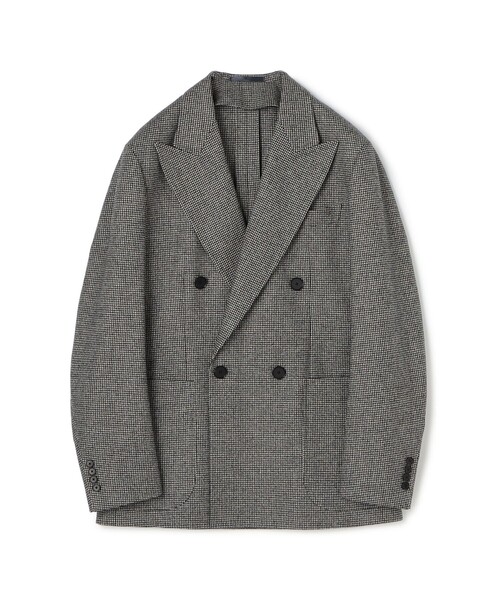 ウールフランネル ダブルブレステッド4Bジャケット FOX BROTHERS