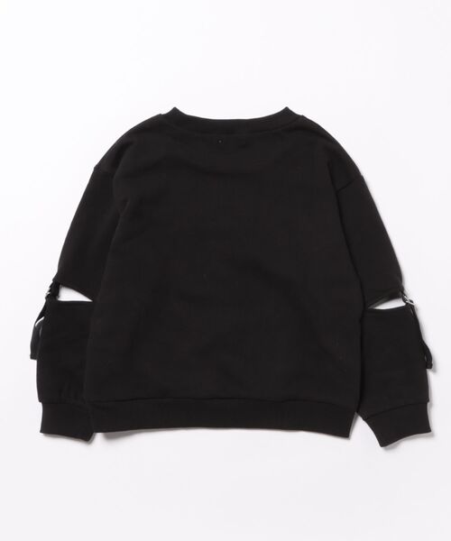 PINKHUNT(ピンクハント)の「PINKHUNT ピンクハント ロゴワッペントレーナー 1153K(スウェット・キッズ・ブラック/パープル・130cm/140cm/150cm/160cm/120cm)」の3枚目の写真