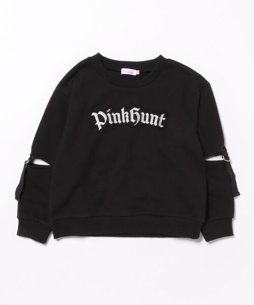 PINKHUNT(ピンクハント)の「PINKHUNT ピンクハント ロゴワッペントレーナー 1153K(スウェット・キッズ・ブラック/パープル・130cm/140cm/150cm/160cm/120cm)」の4枚目の写真