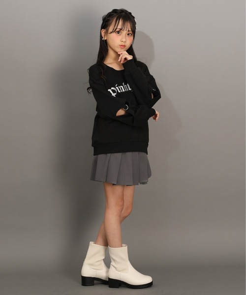 PINKHUNT(ピンクハント)の「PINKHUNT ピンクハント ロゴワッペントレーナー 1153K(スウェット・キッズ・ブラック/パープル・130cm/140cm/150cm/160cm/120cm)」の11枚目の写真