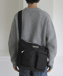 DUMARO（ドゥマロ）の「グラガー2ポケットクロスバッグ / ブラック(ナイロン)（メッセンジャーバッグ）」